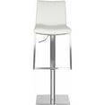 thumbnail image 2 of SAFAVIEH Ember Bicast Leather Bar Stool, 33.86", White, 2 of 4