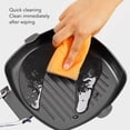 thumbnail image 3 of Portable Folding Non Stick Frying Pan With Wooden Handle, Durable Cast Iron Material, Easy To Clean, Safe Coating, Oil Leakage Nozzle Design For Camping And Cooking, 3 of 8