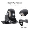 thumbnail image 2 of 4pcs 2 pulgadas de trabajo de protección pesado ruedas de ruedas de PU giratorias de PU con placa superior de 360 grados Capacidad total de 45 kg for muebles, 2 of 6