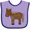 Lavender and Purple, variant on Inktastic Horse Boys or Girls Baby Bib