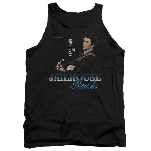 Elvis Presley Jailhouse Rock Adult Tank Top Black