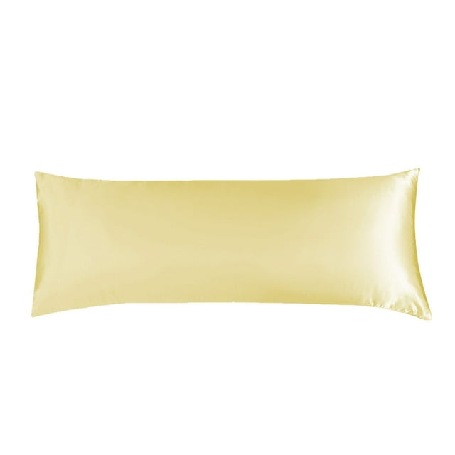 51*137cm(20*54in) Multi Color Pillow Case Imitation Silk Body Double Pillow Case Silk Extended Couple Pillow Case