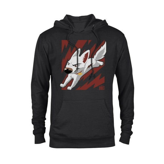 Disney Bolt The Super Dog T-Shirt - Pullover Hoodie for Adults - Customized-Black
