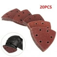 thumbnail image 6 of Fule 20pcs Triangular Sanding Disc 90mm 6 Hole Hook & Loop Sandpaper Abrasive Tools, 6 of 9