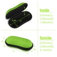 thumbnail image 2 of Fintie Sunglasses Case, Hard EVA Shell Shockproof Sport Glasses Case with Metal Carabiner Travel Zipper Eyeglasses Case, Emerald Green, 2 of 7