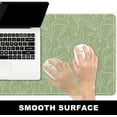 thumbnail image 3 of Large Mouse Pad, Desk Pad, XXL XL Extended Gaming Mouse Pad, Desk Mat for Office & Home, Long Keyboard Mat, Huge Mouse Pad, Desktop Full Cover 31.5 x 11.8 Inches, Minimalist Green Leaf, 3 of 6