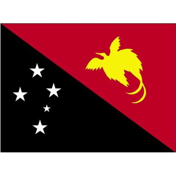 Annin Flagmakers 196651 5 ft. X 8 ft. Nyl-Glo Papua-New Guinea Flag