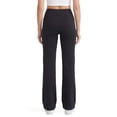 thumbnail image 2 of No nonsense Women's Flared Yoga Pants Wide Waistband Leggings, Black, XX-Large, 2 of 5