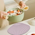 thumbnail image 3 of TIELUTT Napperons en Silicone Style pour Tables à Manger à la Maison, Napperons Ronds pour Table Intérieure, Tapis de Table Transparent pour Tout-Petits, Ensemble de Table Ronde Extérieure pour 4, Ensemble de Table de Cuisine pour 4, Table Basse de Moins de 150 m, 3 of 5