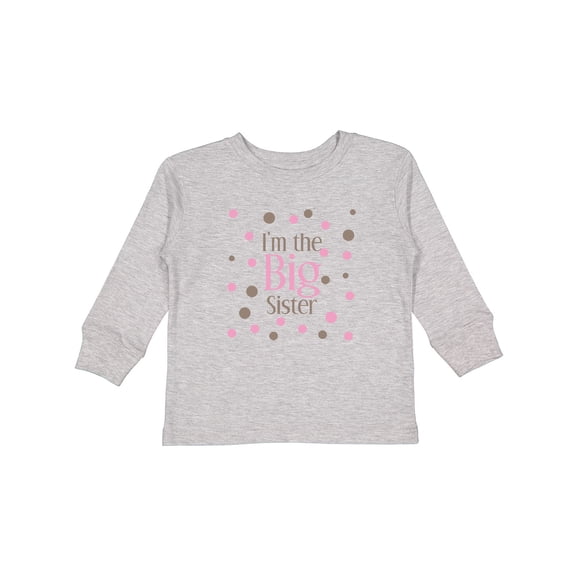 Inktastic I'm the Big Sister. Girls Long Sleeve Toddler T-Shirt