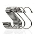 thumbnail image 6 of S Hooks for Hanging, Stainless Steel S Shaped S Hooks,Heavy Duty S Hooks Hanging Hooks for Hanging Plants, Clothes, Pot, Pan, Cups(Silver,6 Pack), 6 of 8