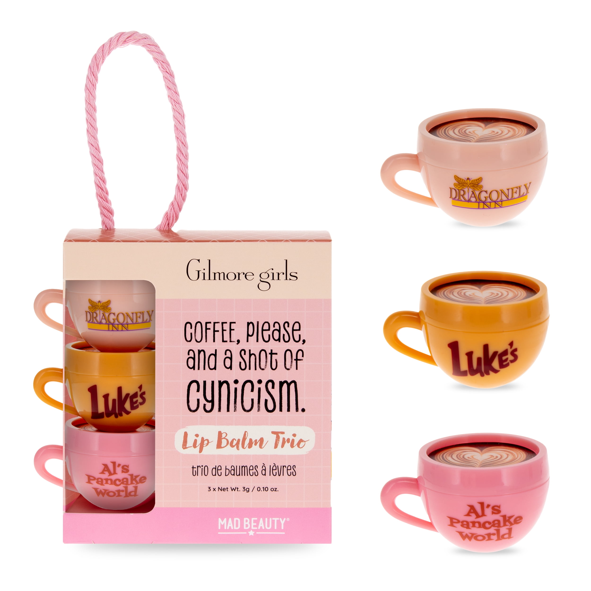 Mad Beauty Gilmore Girls Flavored Natural Lip Balm, Multi-Flavor