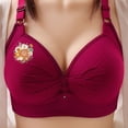thumbnail image 2 of Women's Printed Plus Size Daily Bra Underwear Without Underwire, 2 of 8