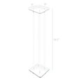 thumbnail image 5 of 9 X 9 X 36" 1/2" Rods Clear Riser Acrylic Transparent Plexiglass Pedestal Table Display Podium Glorifier Riser Stand Centerpiece Flower Sculputure Merchandise Lamp Book Stand 2X10136-9X9"+4X10133-36", 5 of 5