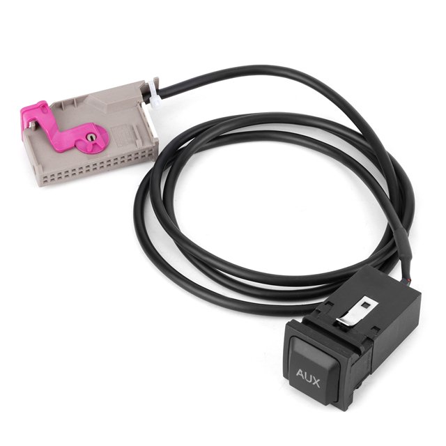 Car aux in adapter car audio adapter car audio plug navigation aux button adapter Vehicle Wireless Audio Receiver Compatible with Bluetooth 40 32Pin 1m Long ANGGREK Otros