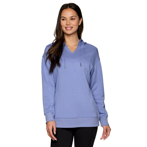 RBX Active Women's Lightweight Luxe Athleisure Hoodie Tunic Sweatshirt