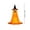 Orange, variant on Halloween Decorations Outdoor Light Up Ghost Decor with Witch Hat, LED Glowing Ghost Yard Decoration, Adjustable Height Standing Halloween Decor with Water Fillable Base for Lawn Porch Garden Pathway