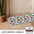 thumbnail image 3 of Orange Green White Checkerboard Checkered Pattern Door Rugs,Washable Non Slip Door Mats Indoor,Decorative Door Mats,Entry Mat Indoor for Entrance,Bedroom,Kitchen,Bathroom,16"x47", 3 of 6