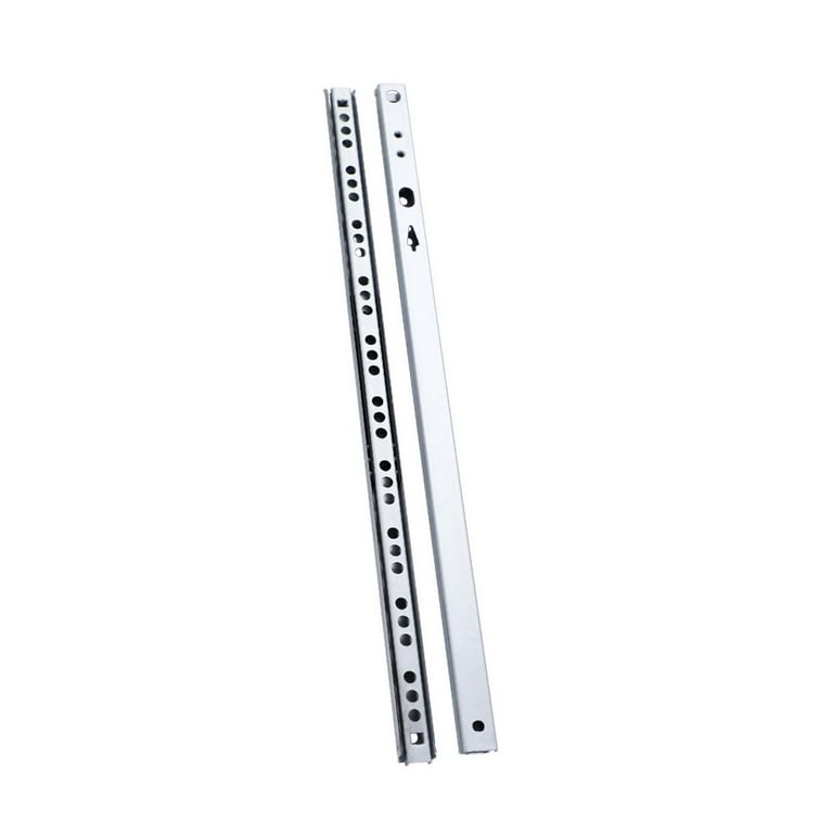 CUTICATE Drawer Slides Rails Track 2 Sections Two Way Metal
