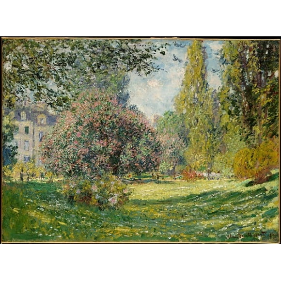 Paysage, l'Affiche du Parc Monceau de Claude Monet (français, paris 1840 1926 giverny) (18 x 24)