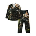 thumbnail image 1 of Honeii Style Réaliste Motif de Chat Mignon Ensemble de Pyjama pour Hommes, Ensemble de Détente 2 Pcs pour Hommes Chemise de Nuit à Manches Longues et Bas de Pyjama, Ensembles de Pyjamas pour Hommes - X-Grand, 1 of 7