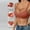 c01Orange, variant on Women's Underwire Push Up Bikini Top Solid Color Backless Bras 2026 Large Bust Bathing Suit Tops Orange S