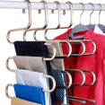 thumbnail image 1 of Stainless Steel Clothes Pants Hangers Closet Storage Organizer for Pants Jeans Scarf Hanging, 1 of 5