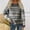 Gray, variant on Round Neck Sweaters for Women Women Autumn And Winter Round Neck Long Sleeve Loose Pullover Knitted Thick Sweater Plus Size Tie-Dye Printed Gradient Pullover Stripe Button Long Sleeve Pullover