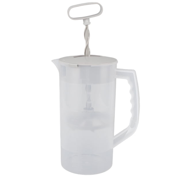 Licuadora Extractora De Jugo Manual, Capacidad De 2000 Ml Extractor De Jugo Manual PP Tapa Hermética De Escala Transparente Multiusos Fácil De Limpiar Para Batidos