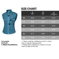 thumbnail image 5 of Women Full Zip Stand Collar Windproof Athletic Vest Sleeveless Running Golf Jacket with Storage Pocket Peacock Blue L, 5 of 5