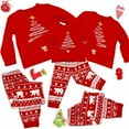 thumbnail image 5 of HESHENG Christmas Pajamas Set Xmas Tree Printed Family Matching Nightwear Sleepwear PJs Sets for  Women Men Kids (Red, Dad-XXL), 5 of 10