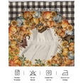 thumbnail image 5 of Fall Pumpkins Bed Skirt Queen Size 18 Inch Drop, Sunflowers Leaf Chalet Autumn Retro Linen Plaid Wrap Around Dust Ruffle Bedskirts, Wrinkle & Fade Resistant Easy Fit Bedskirt with Adjustable Elastic, 5 of 8