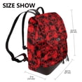 thumbnail image 2 of Yiaed Red Skulls 3 Print Laptop Backpack for Women Slim Computer Bag Work Travel College Backpack Purse Fits 14 Inch Notebook, 2 of 4