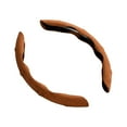 thumbnail image 5 of jiaping Car Steering Wheel Cover ,Auto Interior Accessories, 15" Comfortable Smooth Edge Brown, 5 of 7