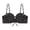 Black, variant on Venzia Women's Seamless Push Up Bra, Wirefree Crisscross Cutout Front Comfort Support Everyday Underwear Bra