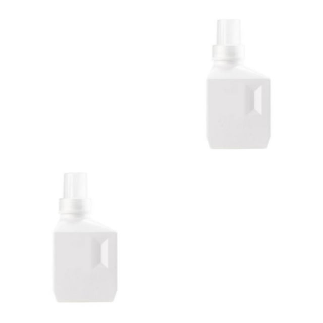 VONKY Bouteille de Lessive avec Étiquette Grande Capacité pour Usage Détergent Maison Blanc 600ML Standard 2Ensemble
