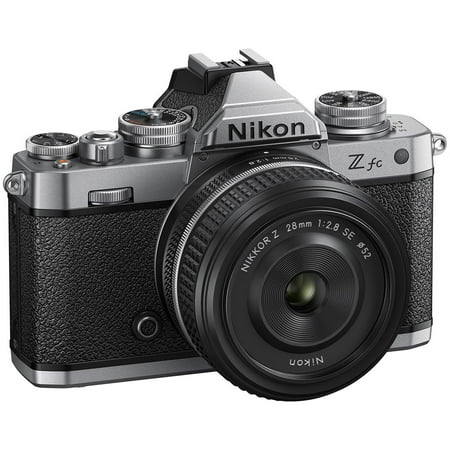 Nikon - Z fc 4K Video Mirrorless Camera w/ NIKKOR Z 28mm f/2.8 - Black/Silver