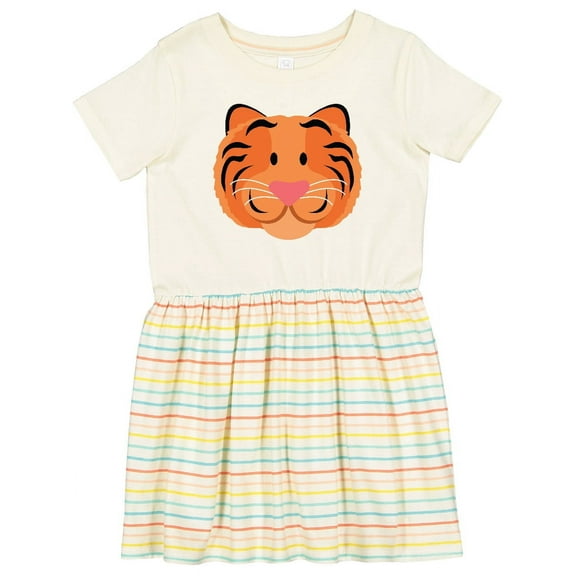 Inktastic Tiger Face Girls Toddler Dress