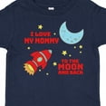 thumbnail image 4 of Inktastic I Love My Mommy to the Moon and Back Boys or Girls Toddler T-Shirt, 4 of 5
