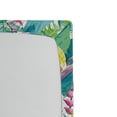 thumbnail image 2 of Ambesonne Leaf Fitted Sheet, Flowers Plumeria Lilacs, Twin Size, Yellow Green Pale Blue, 2 of 2