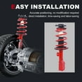 thumbnail image 6 of TOPAZ Bright Red Front Pair Complete Strut Spring Assembly Set Compatible with Toyota Matrix Pontiac Vibe 2003-2008 Replace 172117, 172116, 6 of 9