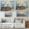 thumbnail image 4 of Designart "Harmonious Stormy Lotus Flowers" Lotus Floater Framed Canvas Prints, 4 of 5