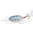 thumbnail image 3 of Sequin Lure Fake Bait Flipped Mouth Culter 3 Color Stripe Fish Metal Sheet Fish Sequin Fake Bait, 3 of 6