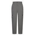 thumbnail image 5 of Bnwani Pants for Men Work Mens Cargo Pants Pokets Loose Trousers Gray M, 5 of 8
