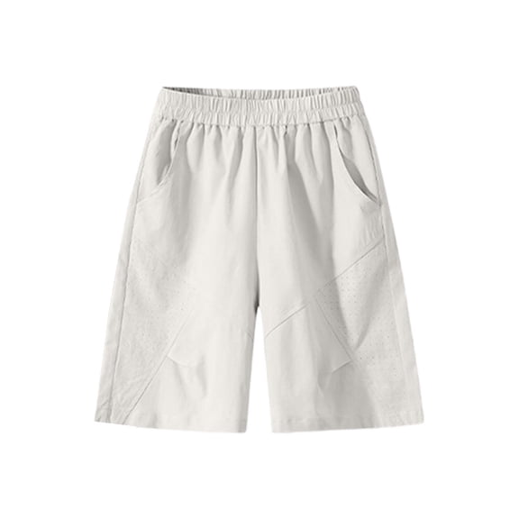 DxhmoneyHX Girls Elastic High Waist Sweat Shorts Summer Basic Baggy Wide Leg Shorts Gym Workout Shorts 4-16Y