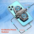 thumbnail image 4 of Radiador Radiador Pantalla de temperatura del radiador del teléfono móvil K4 ventilador de refrigeración de doble juego (pistola), 4 of 5