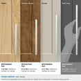 thumbnail image 4 of Amerock Merced 12-5/8 inch (320mm) Center-to-Center Satin Nickel Cabinet Pull, 4 of 7