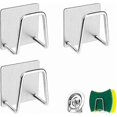 thumbnail image 1 of 3 Pack Sponge Holder For Kitchen Sink Sponge Holder Adhesive Sponge Holder Quick Drying Kitchen Sink Sponge Holder Stainless Steel Waterproof Sponge H, 1 of 4