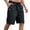 Navy, variant on Maean Men Cotton Shorts Big and Tall Casual Elastic Waist Drawstring Summer Loose Shorts with Pockets