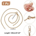 thumbnail image 2 of 47Inch Adjustable Purse Chain Strap Metal Purse Chain Strap Replacement with Cord Lock and Swivel Clasps Light Gold, 2 of 5